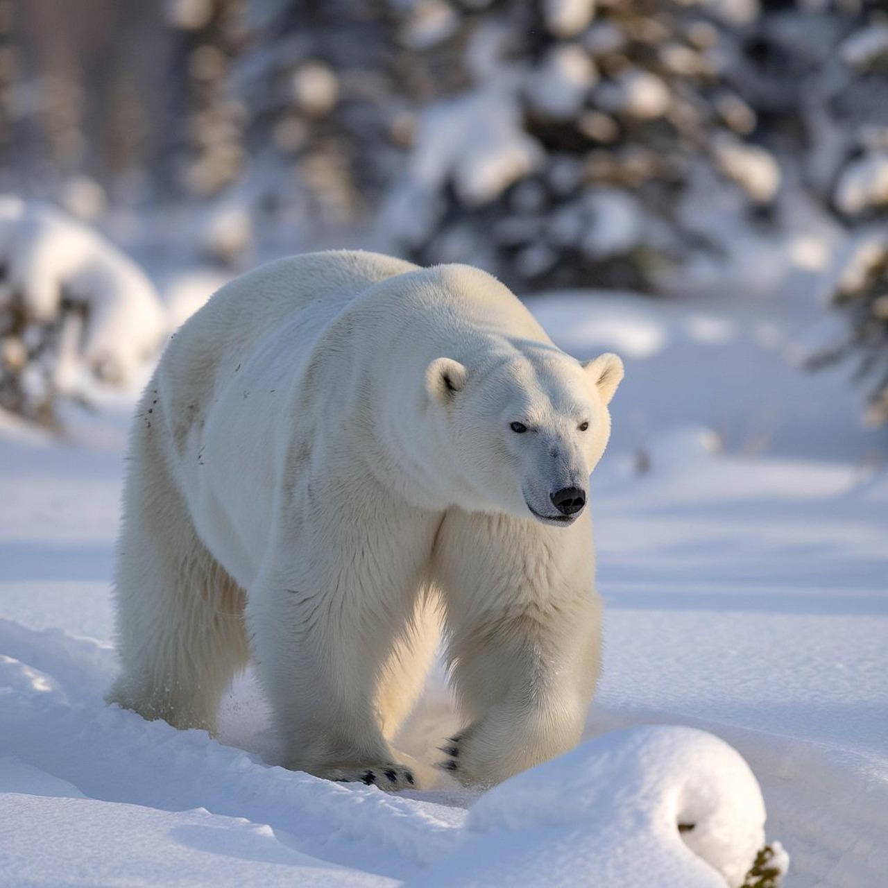 Ours hiver Point de Croix