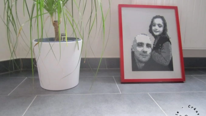 Cadre Plexiglas Père Fille