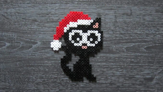 Chat Noir Bonnet de Noël