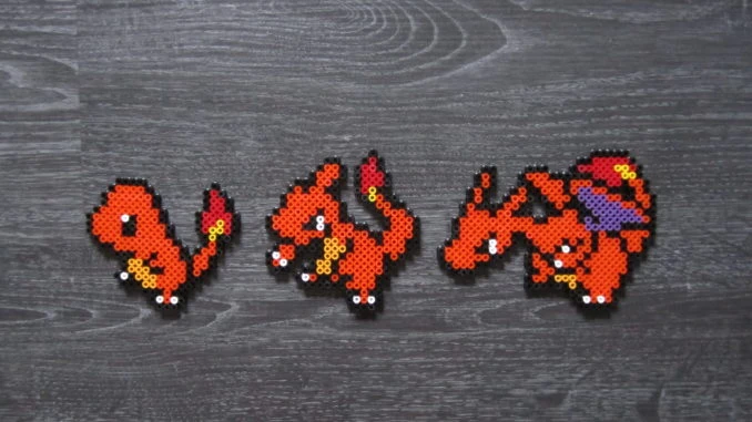 Pokemon Salamèche Reptincel Dracaufeu 004 005 006
