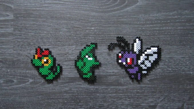 Pokemon Chenipan Chrysacier Papilusion 010 011 012